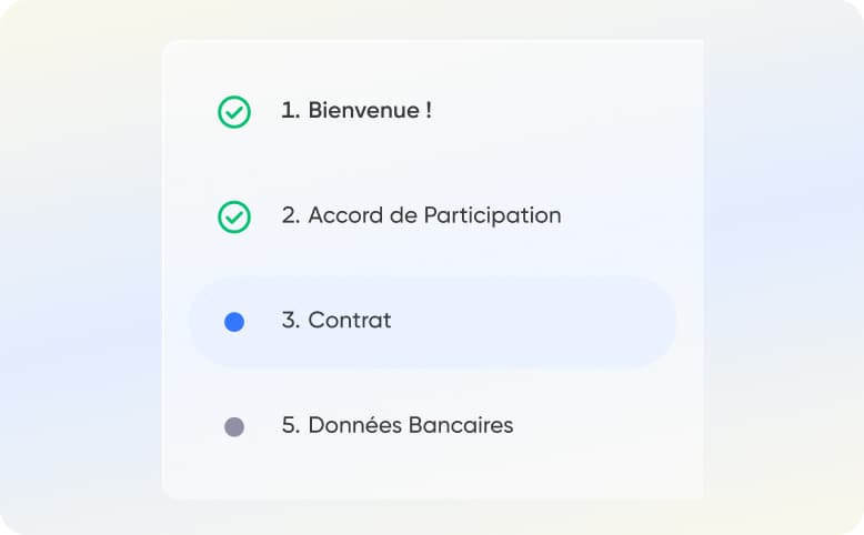 Suivi contractuel des participants